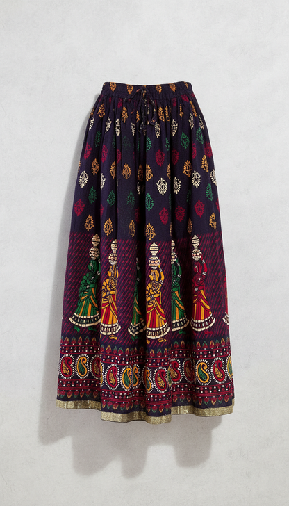 Indian Print Skirt